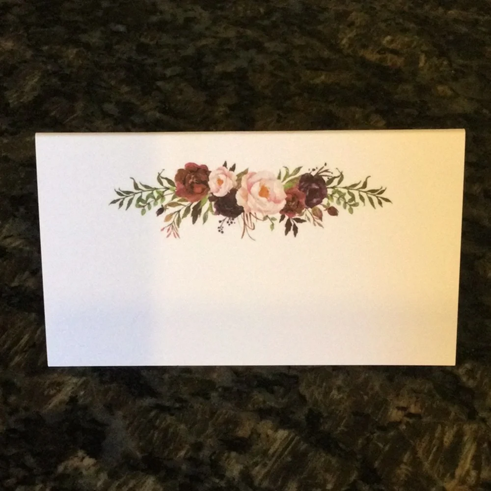 Floral Place Cards x 16